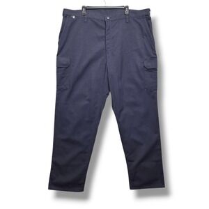 Carhartt Cargo Work Pants Mens 44x 32 Flame-Resistant (FR) CAT 2 Navy Blue